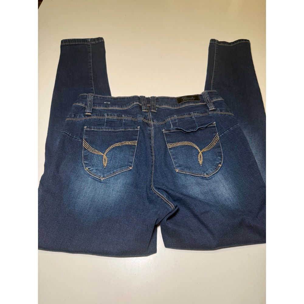 Royalty Jeans Women 10 Blue WannaBettaButt Skinny Denim Dark Wash Stretch Pants